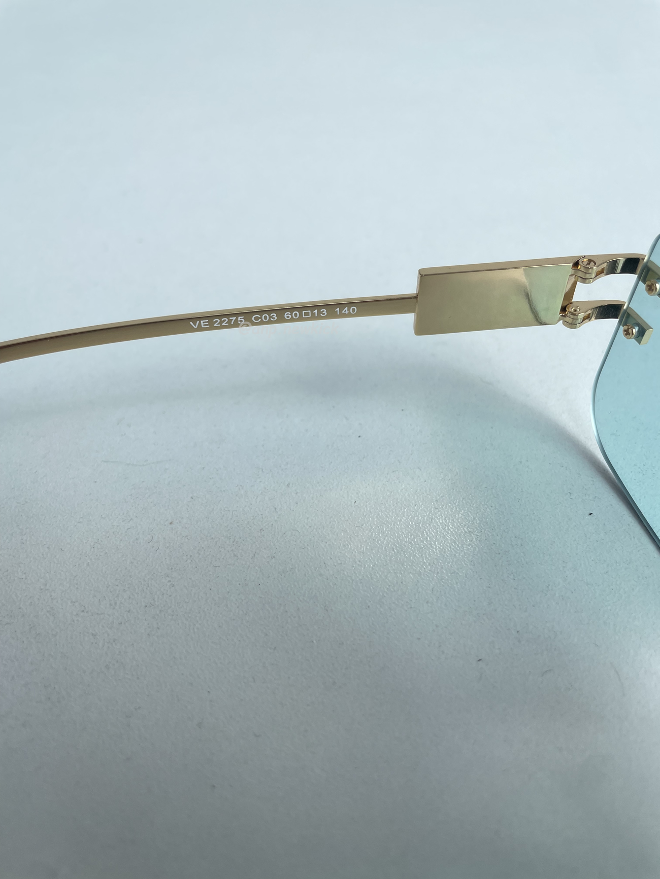 Versace Damier Plaque Sunglasses Black Gold (8) - www.newkick.vip